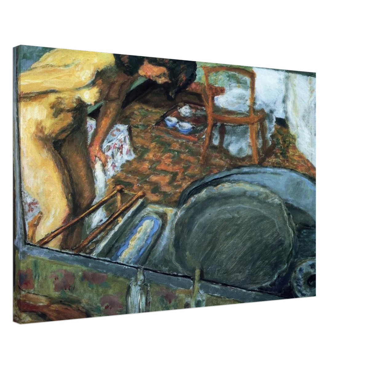 Tub in a Mirror Canvas | Pierre Bonnard Canvas | Pierre Bonnard Shop