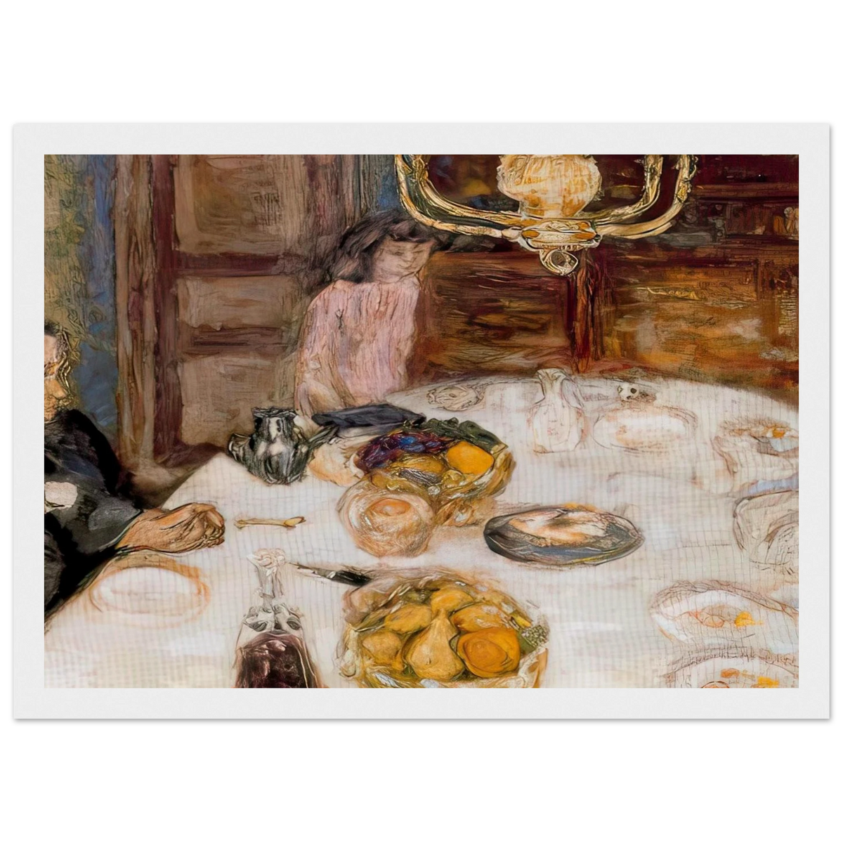 Lunch at Le Grand Lamps Framed Poster | Pierre Bonnard Framed Prints Wall Art | Pierre Bonnard Shop