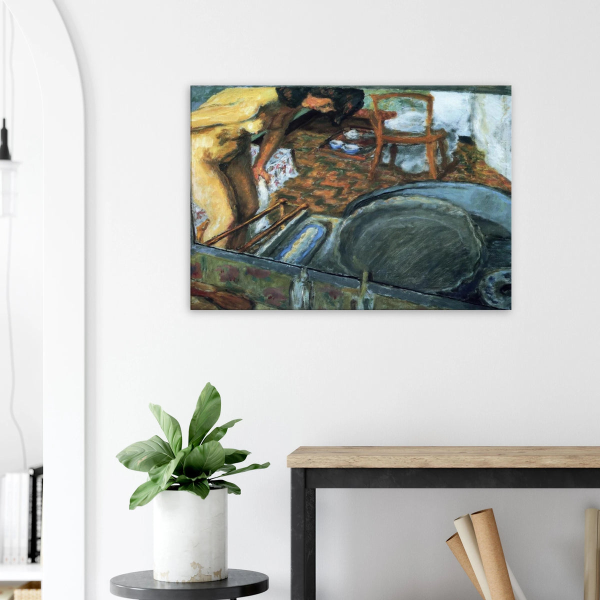 Tub in a Mirror Canvas | Pierre Bonnard Canvas | Pierre Bonnard Shop