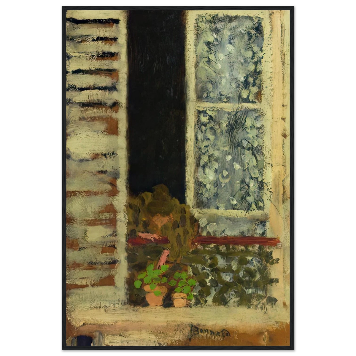 Woman at Her Window Framed Poster | Pierre Bonnard Framed Prints Wall Art | Pierre Bonnard Shop