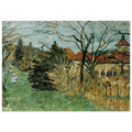 Girl with a Dog in the Park at Grand Lemps (also known as Dauphine) Poster | Pierre Bonnard Poster | Pierre Bonnard Shop