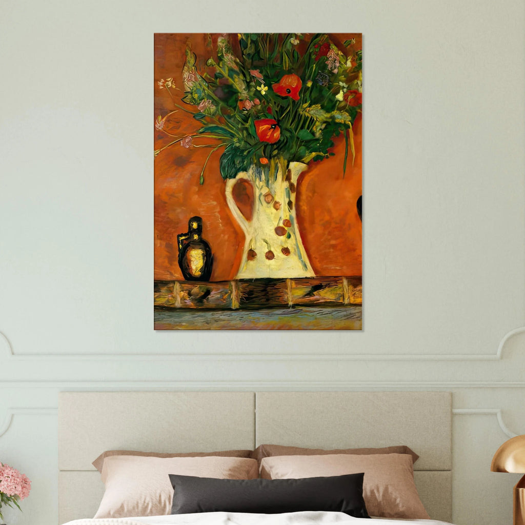 Flowers on a Mantlepiece Canvas | Pierre Bonnard Canvas | Pierre Bonnard Shop