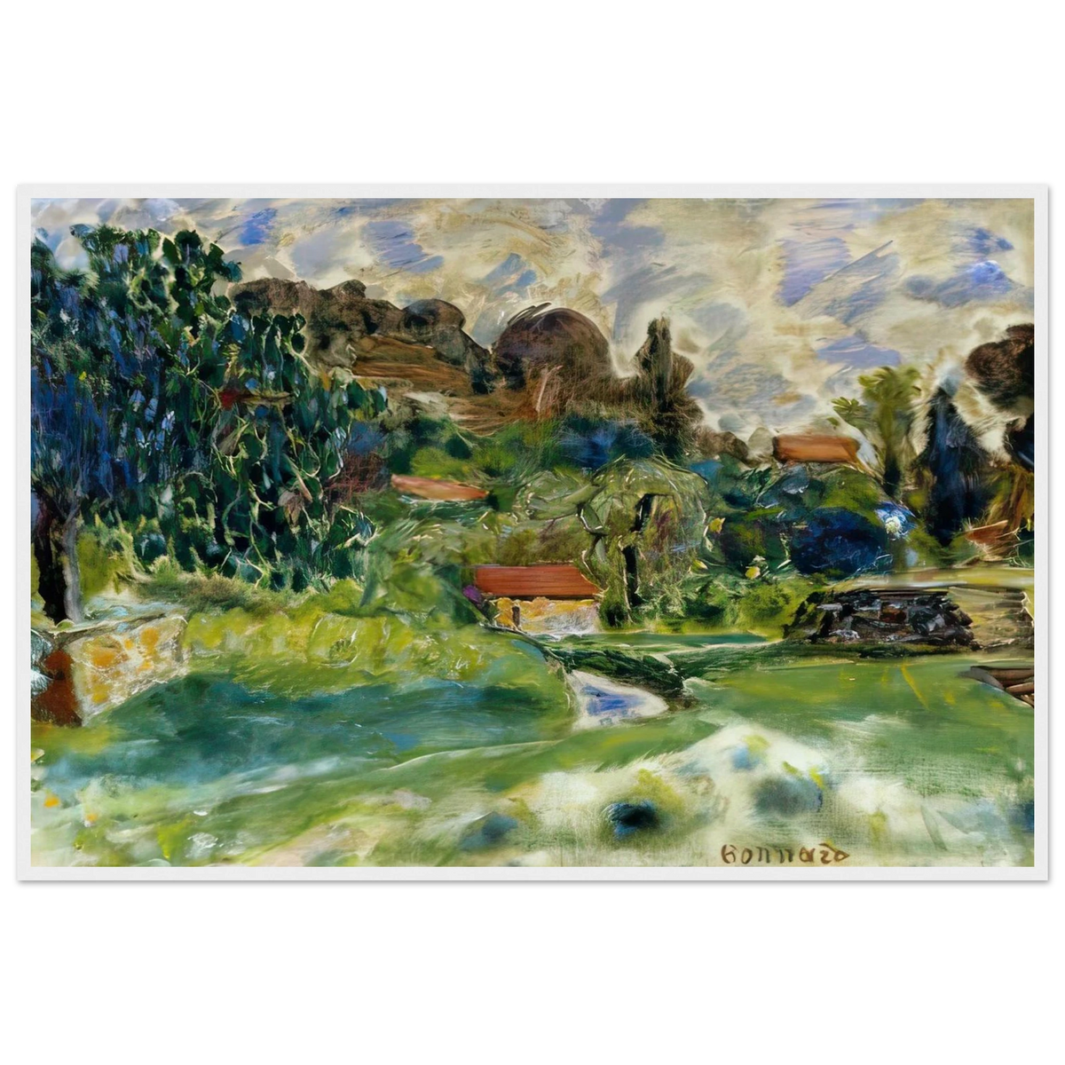 Cagnes Landscape Framed Poster | Pierre Bonnard Framed Prints Wall Art | Pierre Bonnard Shop